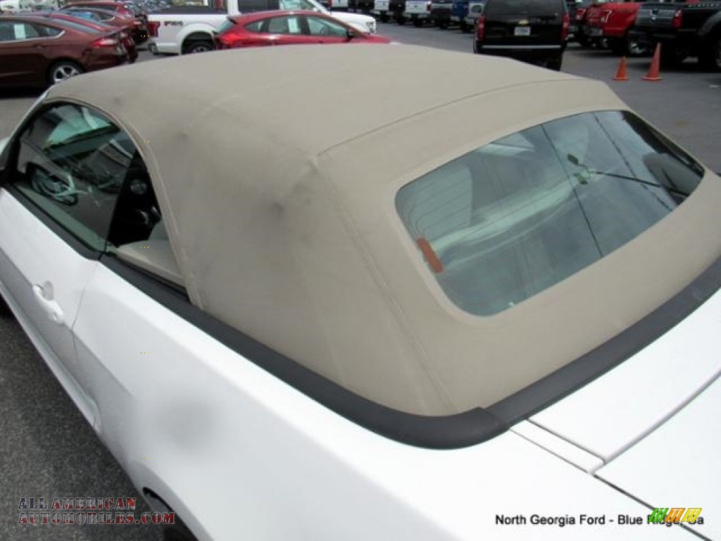 2011 Mustang V6 Premium Convertible - Performance White / Stone photo #11