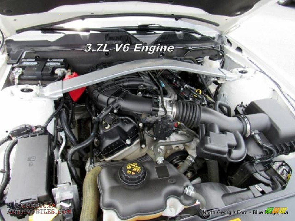 2011 Mustang V6 Premium Convertible - Performance White / Stone photo #14