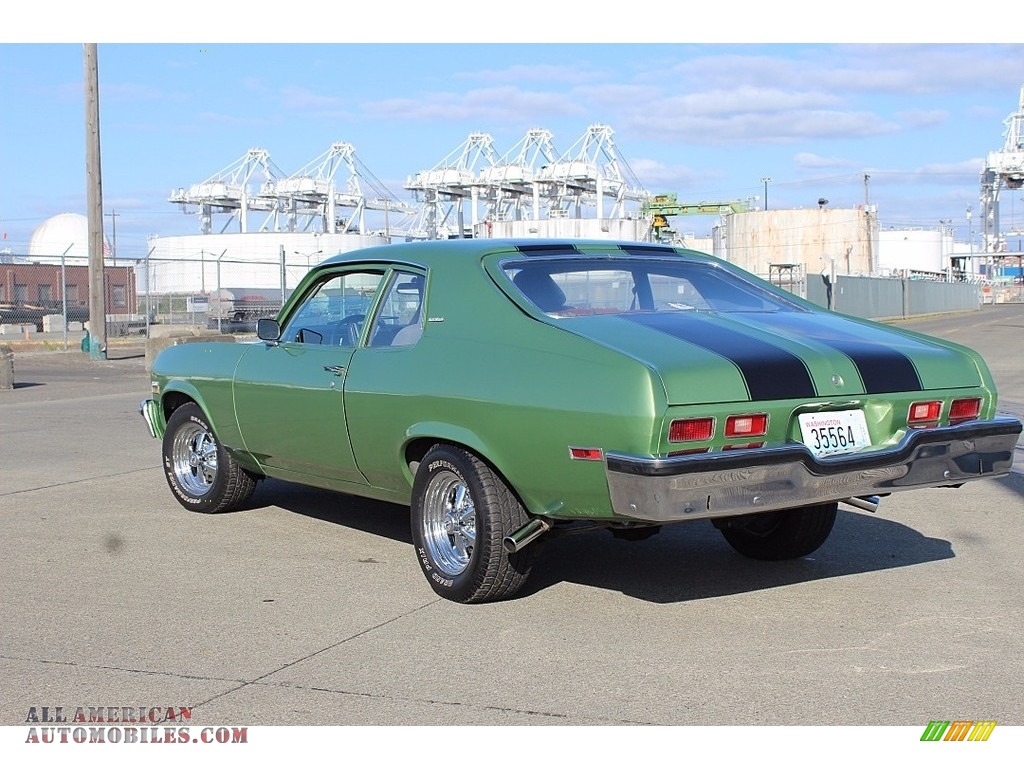 1973 Nova Coupe - Light Green Metallic / Black photo #6
