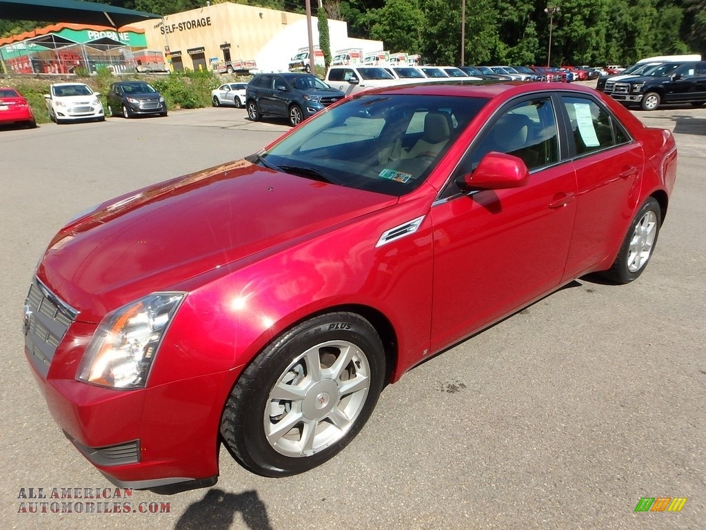 2009 CTS 4 AWD Sedan - Crystal Red / Cashmere/Cocoa photo #6
