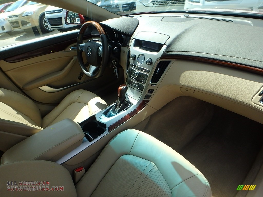 2009 CTS 4 AWD Sedan - Crystal Red / Cashmere/Cocoa photo #11