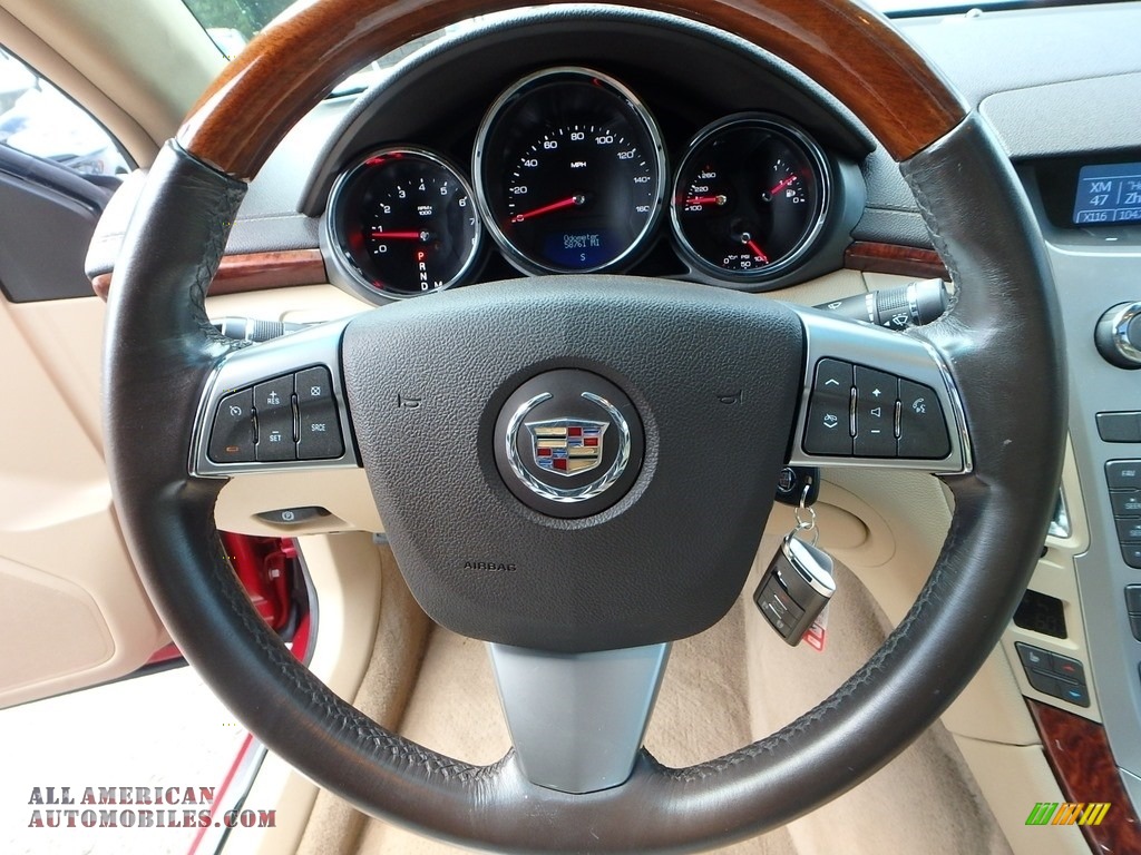 2009 CTS 4 AWD Sedan - Crystal Red / Cashmere/Cocoa photo #22