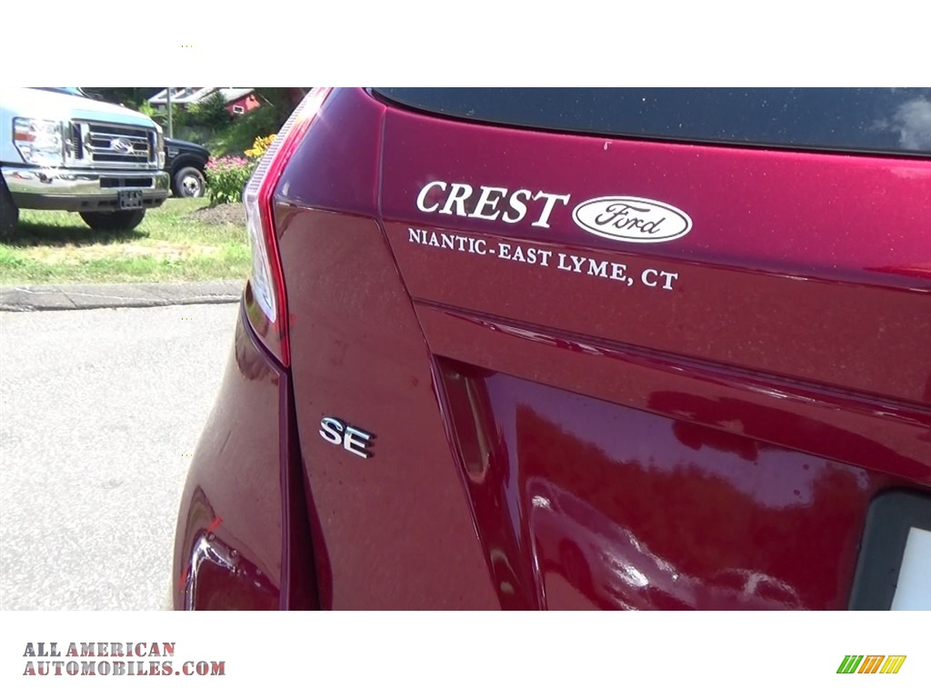 2016 Fiesta SE Hatchback - Ruby Red Metallic / Charcoal Black photo #10