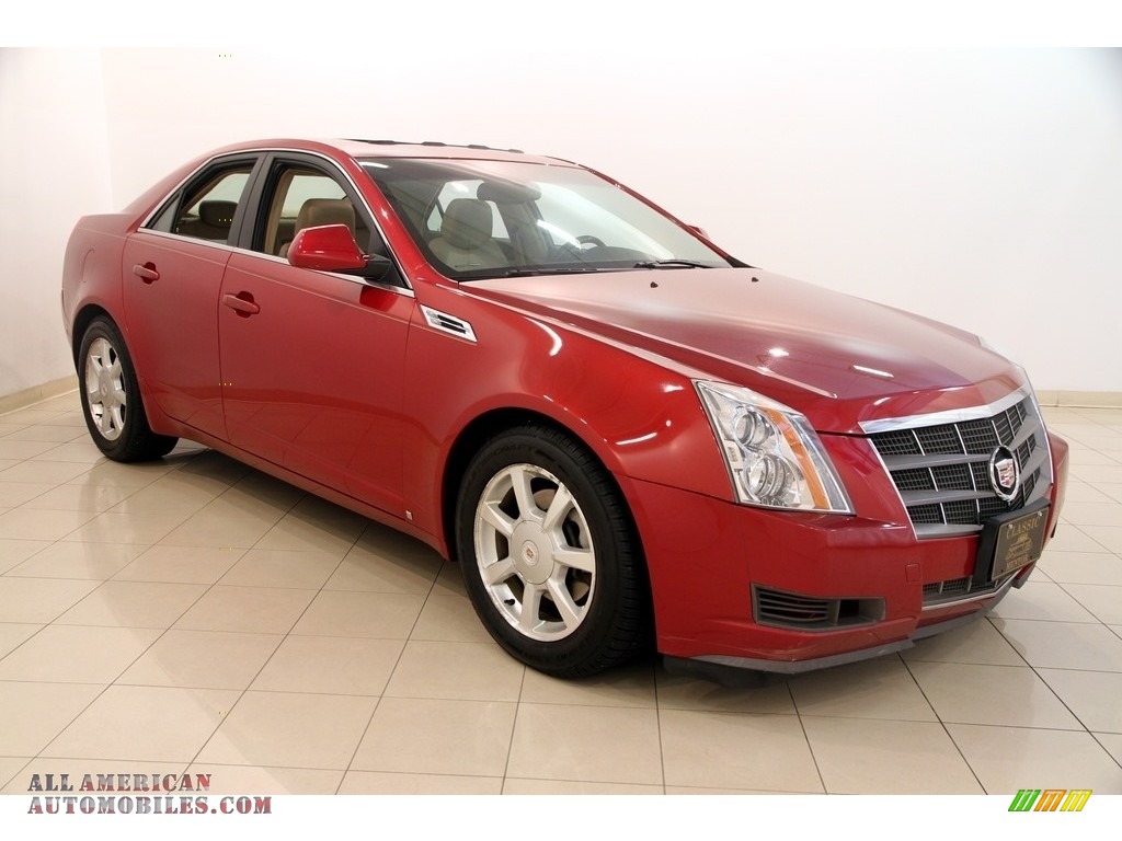 Crystal Red / Cashmere/Cocoa Cadillac CTS 4 AWD Sedan