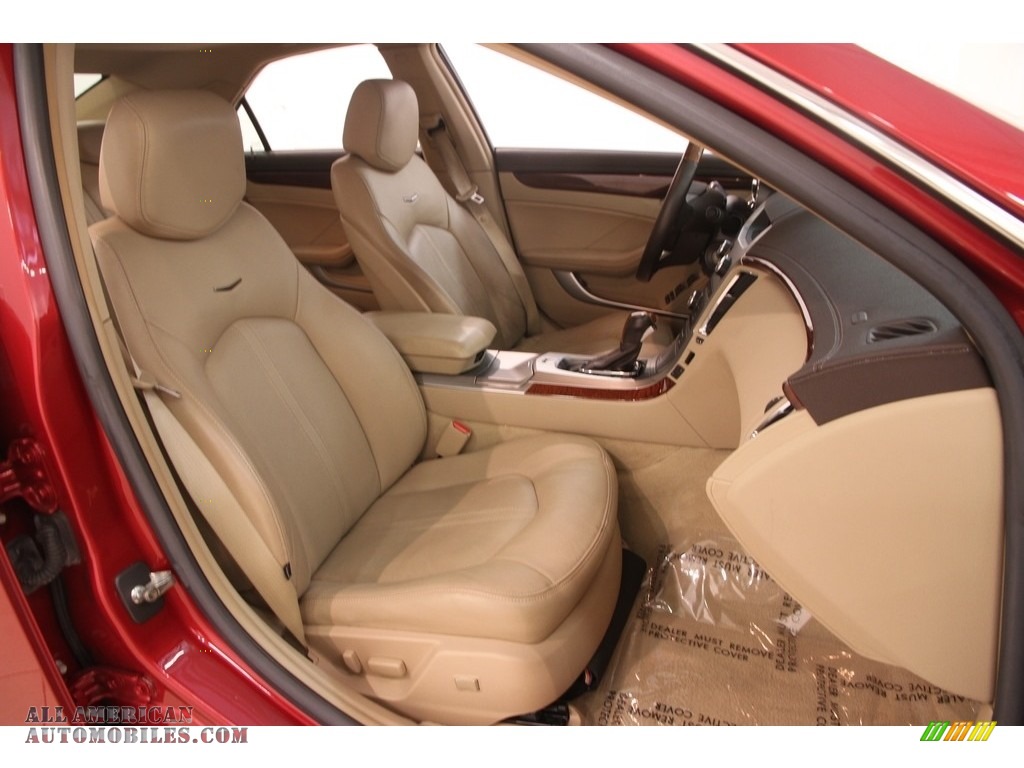 2008 CTS 4 AWD Sedan - Crystal Red / Cashmere/Cocoa photo #11