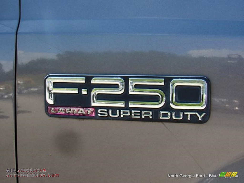 2002 F250 Super Duty Lariat Crew Cab 4x4 - Dark Shadow Grey Metallic / Medium Flint photo #35