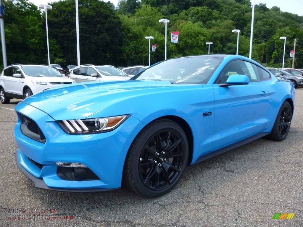 2017 Mustang GT Coupe - Grabber Blue / Ebony photo #6