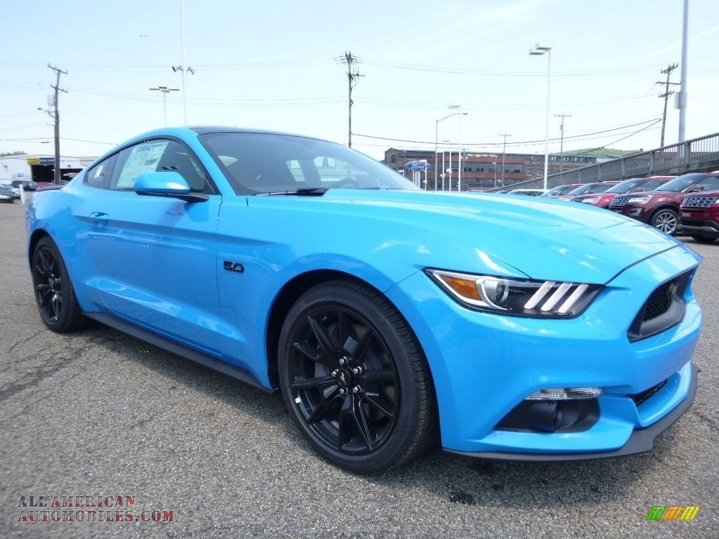 2017 Mustang GT Coupe - Grabber Blue / Ebony photo #9