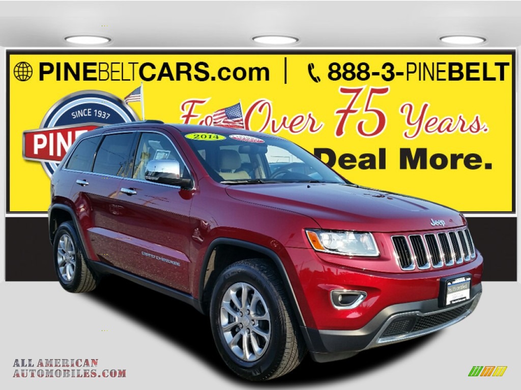 Deep Cherry Red Crystal Pearl / New Zealand Black/Light Frost Jeep Grand Cherokee Limited 4x4