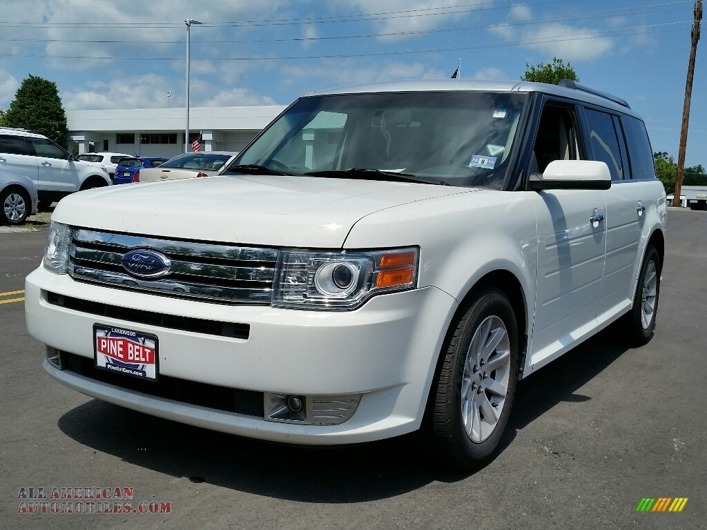 2009 Flex SEL AWD - White Suede Clearcoat / Charcoal Black photo #3