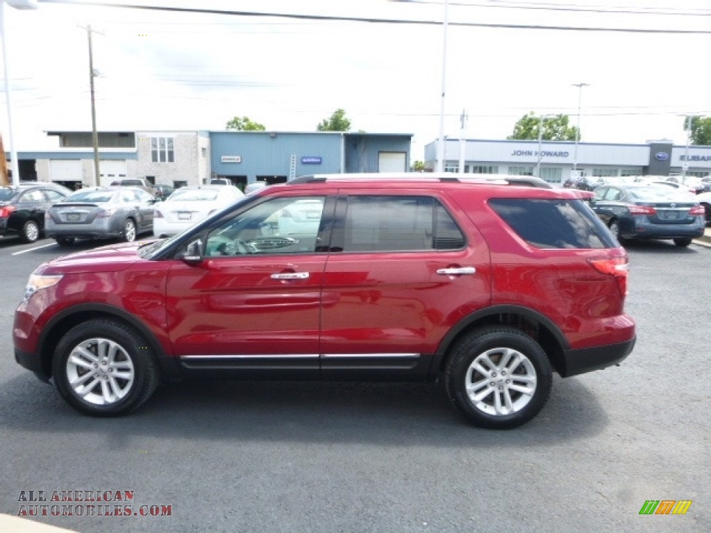 2014 Explorer XLT 4WD - Ruby Red / Charcoal Black photo #11