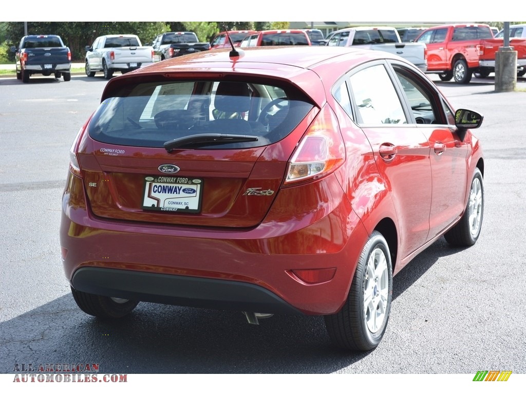 2016 Fiesta SE Hatchback - Ruby Red Metallic / Charcoal Black photo #3