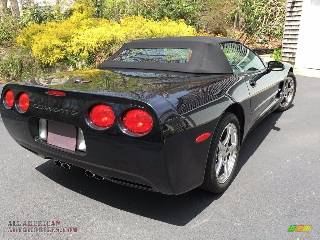 2001 Corvette Convertible - Black / Black photo #3