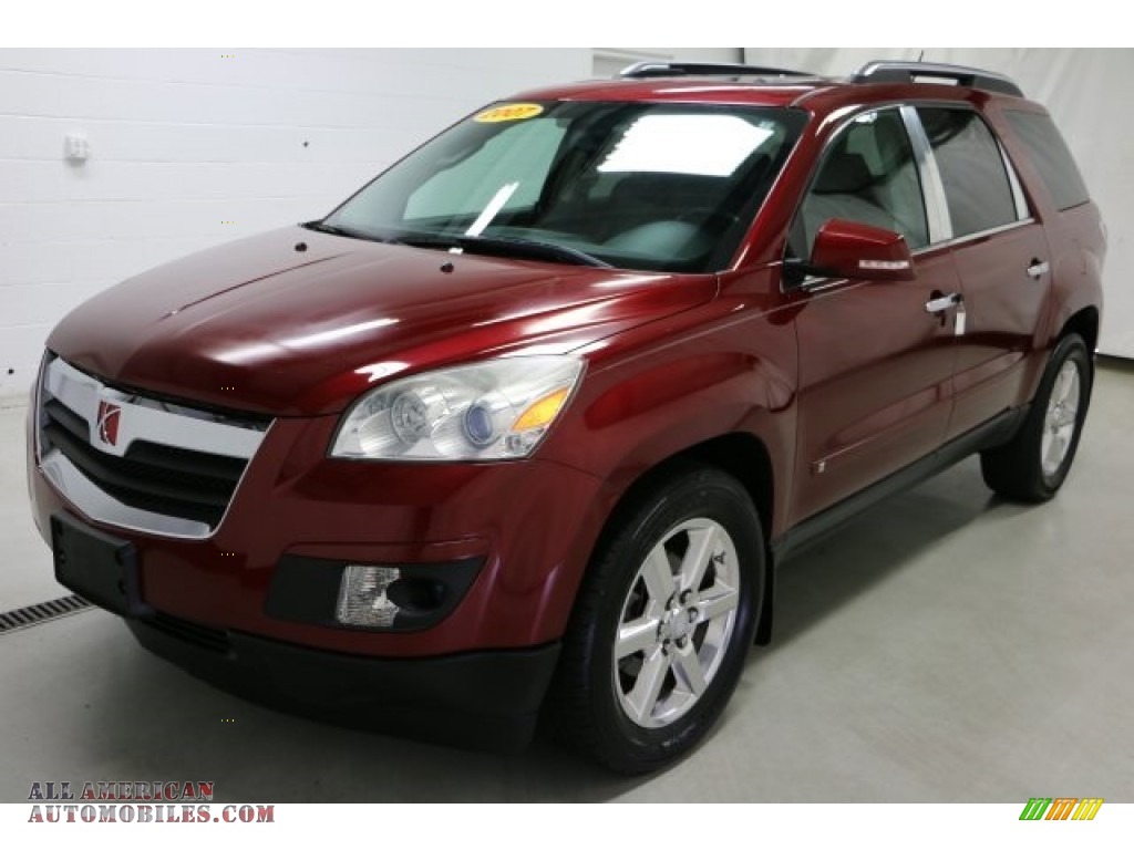 2007 Outlook XR AWD - Red Jewel / Black photo #36