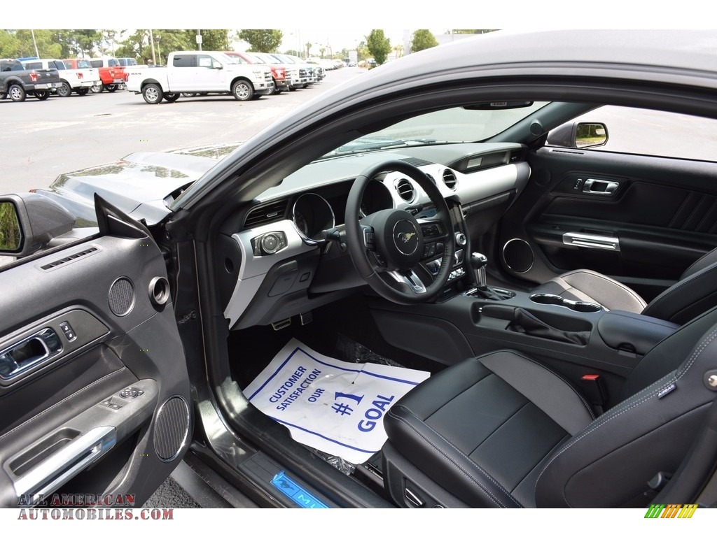 2017 Mustang EcoBoost Premium Coupe - Magnetic / Ebony photo #17