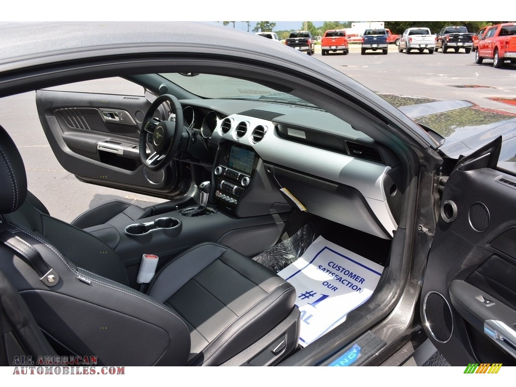 2017 Mustang EcoBoost Premium Coupe - Magnetic / Ebony photo #21