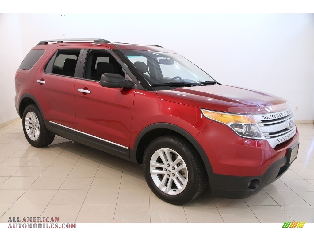 Ruby Red Metallic / Charcoal Black Ford Explorer XLT 4WD