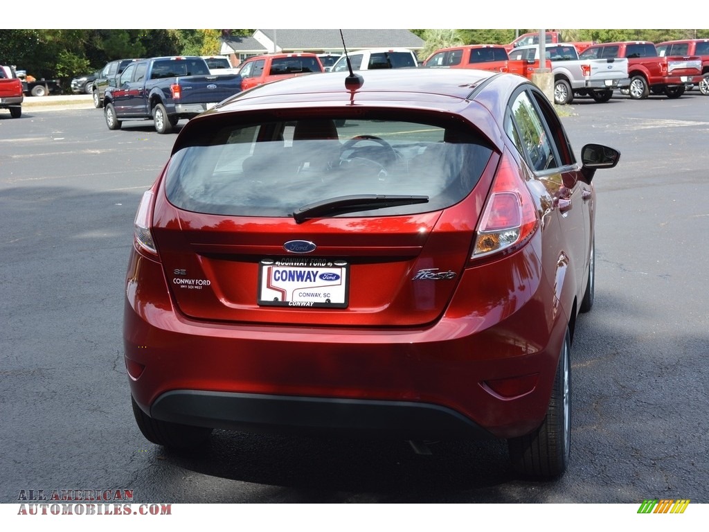 2016 Fiesta SE Hatchback - Ruby Red Metallic / Medium Light Stone photo #3