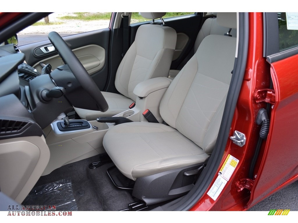 2016 Fiesta SE Hatchback - Ruby Red Metallic / Medium Light Stone photo #16