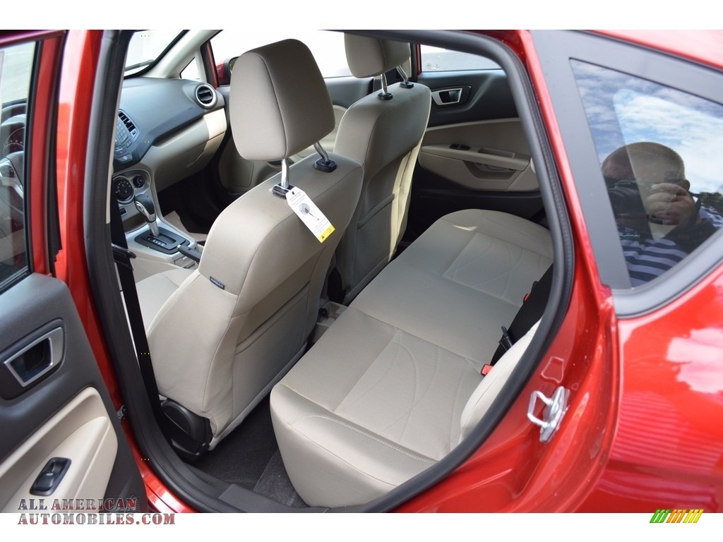2016 Fiesta SE Hatchback - Ruby Red Metallic / Medium Light Stone photo #19