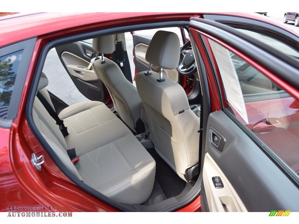 2016 Fiesta SE Hatchback - Ruby Red Metallic / Medium Light Stone photo #21