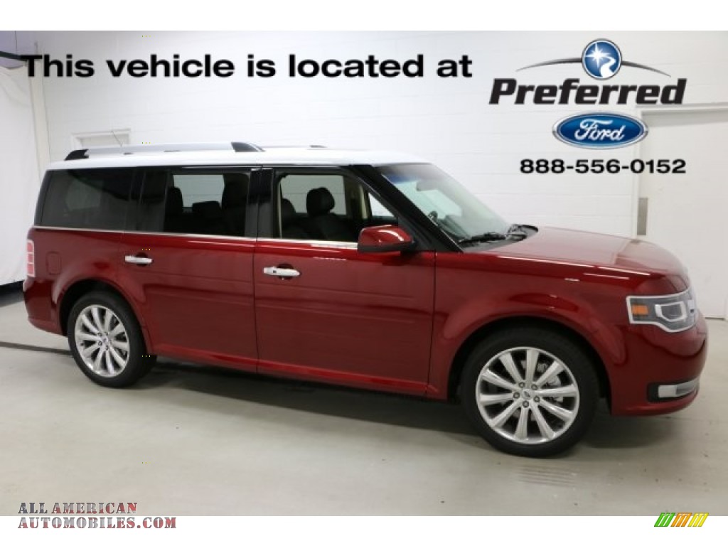 2016 Flex Limited AWD - Ruby Red / Charcoal Black photo #1
