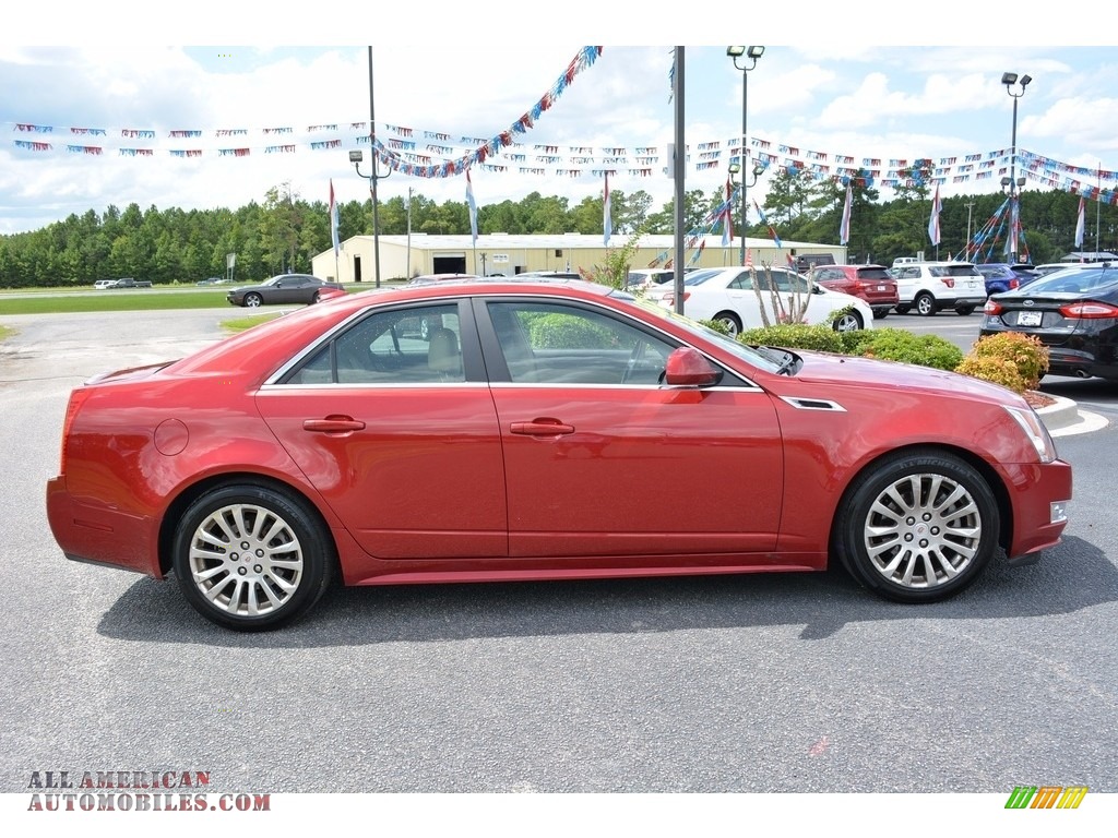 2011 CTS 4 3.6 AWD Sedan - Crystal Red Tintcoat / Cashmere/Cocoa photo #2