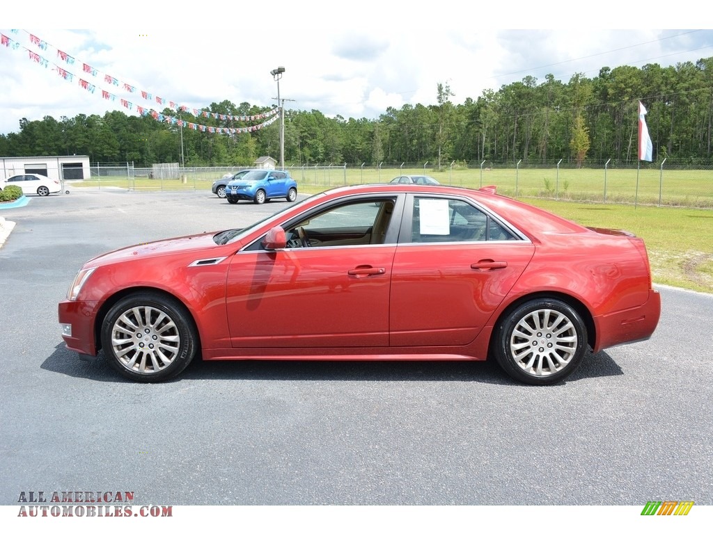 2011 CTS 4 3.6 AWD Sedan - Crystal Red Tintcoat / Cashmere/Cocoa photo #8