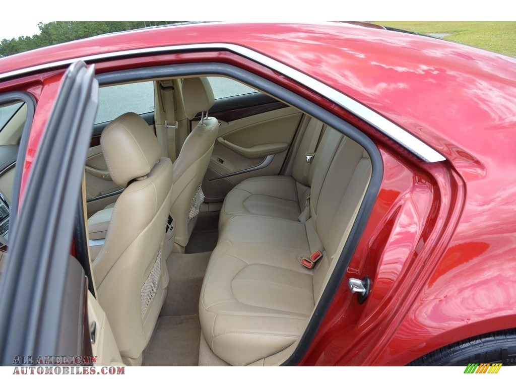 2011 CTS 4 3.6 AWD Sedan - Crystal Red Tintcoat / Cashmere/Cocoa photo #25