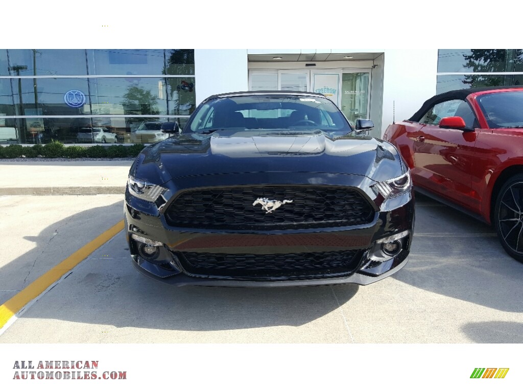 2017 Mustang EcoBoost Premium Convertible - Shadow Black / Ebony photo #2