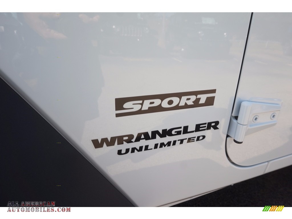2016 Wrangler Unlimited Sport 4x4 - Bright White / Black photo #6