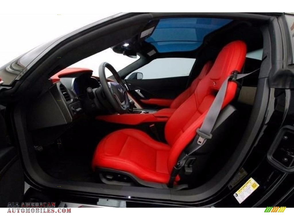 2015 Corvette Z06 Coupe - Black / Adrenaline Red photo #8