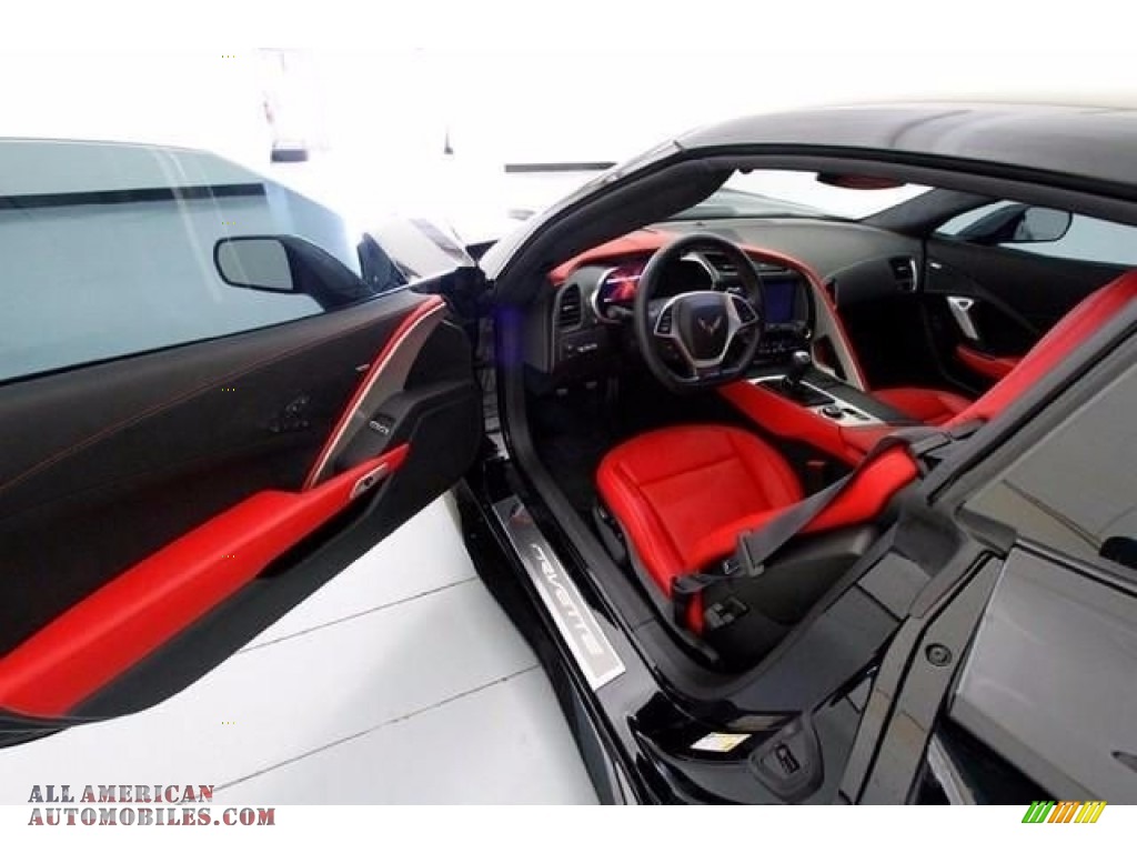 2015 Corvette Z06 Coupe - Black / Adrenaline Red photo #10