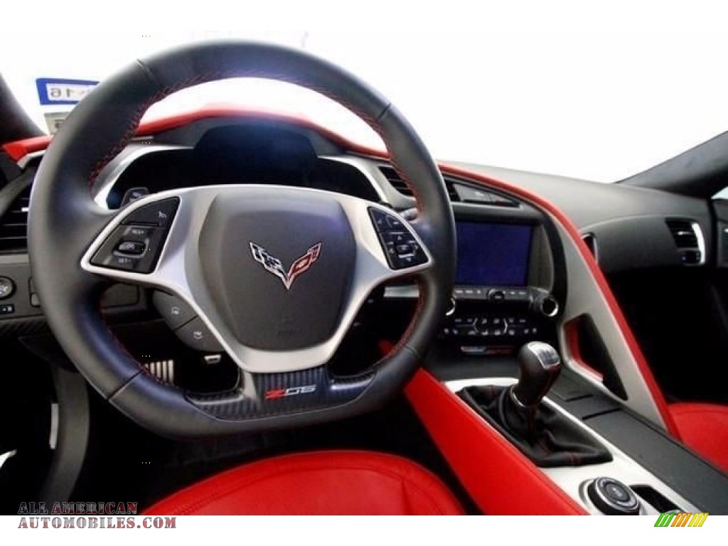 2015 Corvette Z06 Coupe - Black / Adrenaline Red photo #11