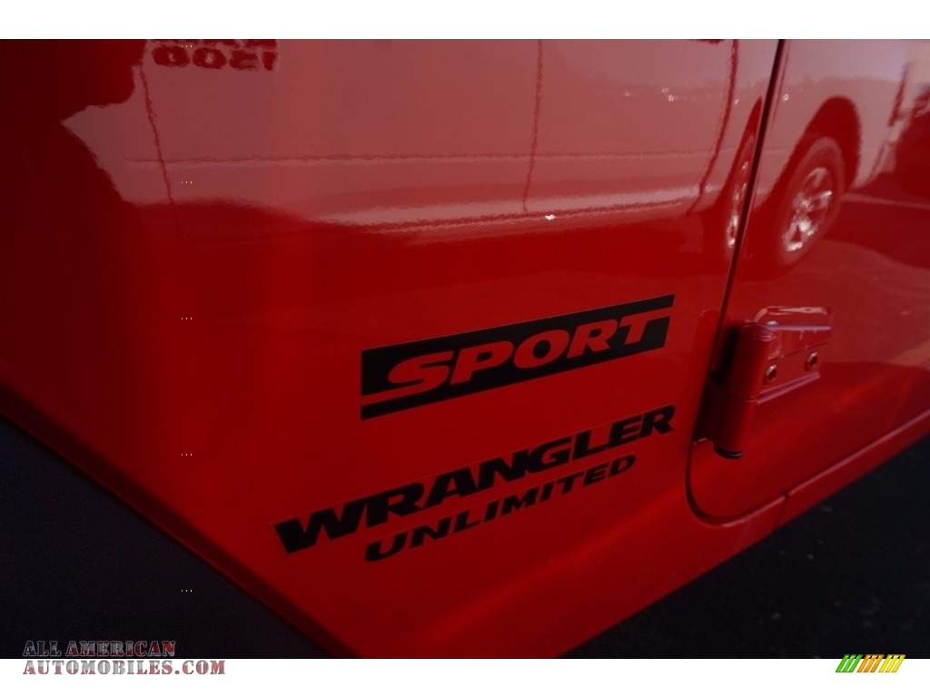 2016 Wrangler Unlimited Sport 4x4 - Firecracker Red / Black photo #7