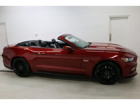 Ruby Red 2017 Ford Mustang GT Premium Convertible