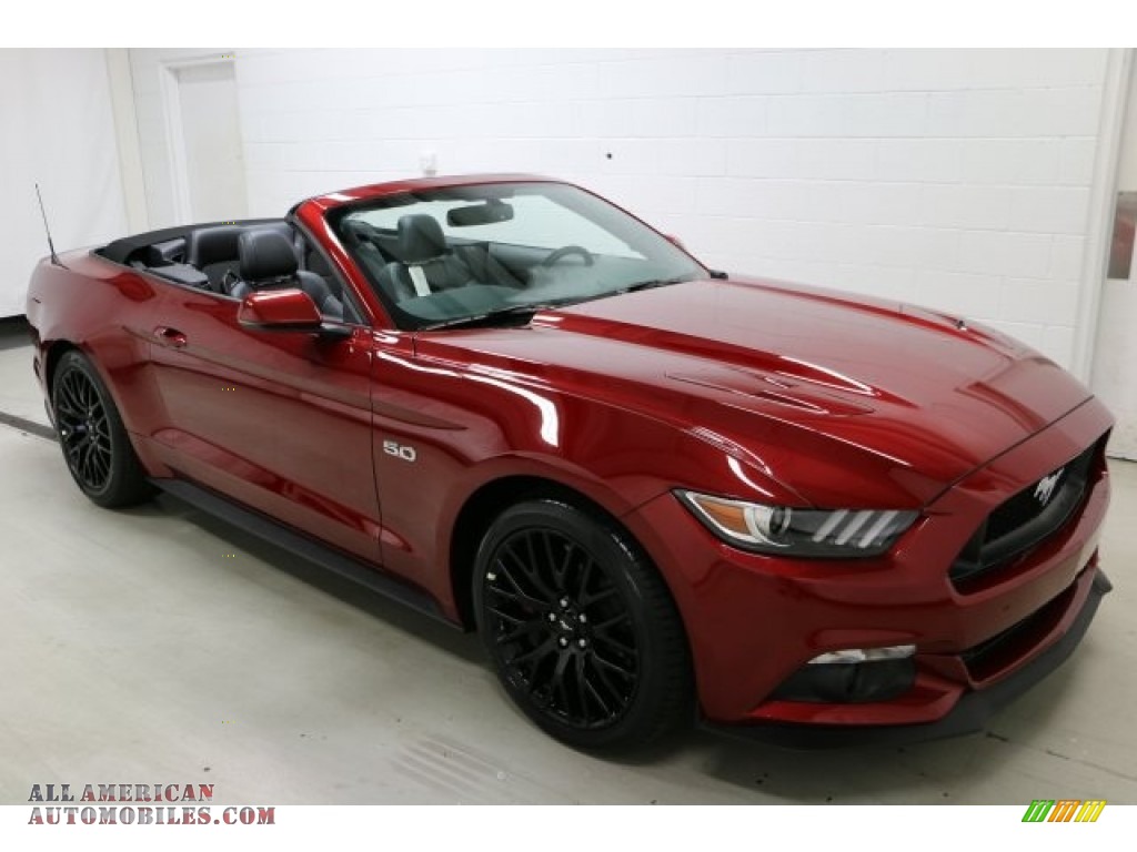 2017 Mustang GT Premium Convertible - Ruby Red / Ebony photo #6