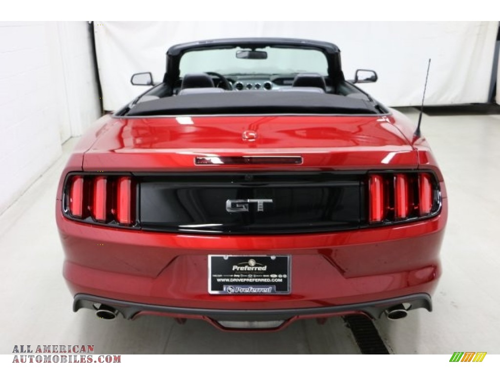 2017 Mustang GT Premium Convertible - Ruby Red / Ebony photo #8