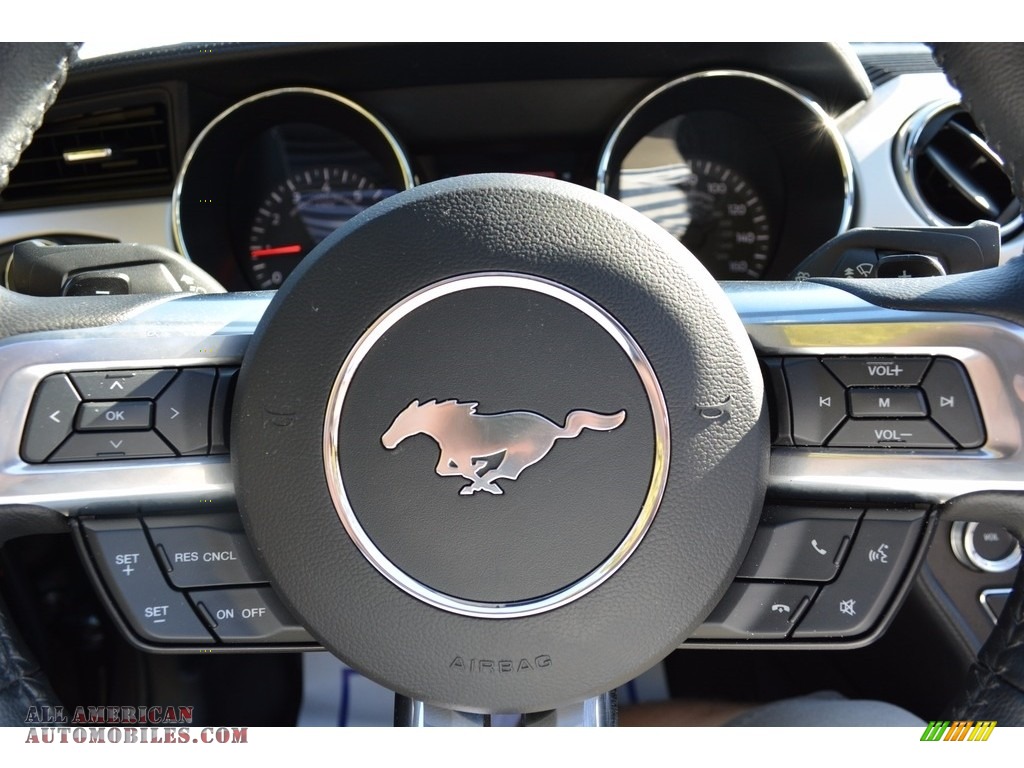 2016 Mustang EcoBoost Premium Convertible - Magnetic Metallic / Ebony photo #23