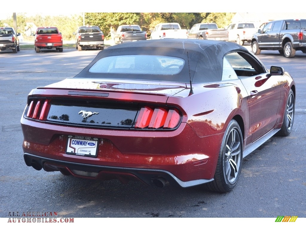 2016 Mustang EcoBoost Premium Convertible - Ruby Red Metallic / Ebony photo #3