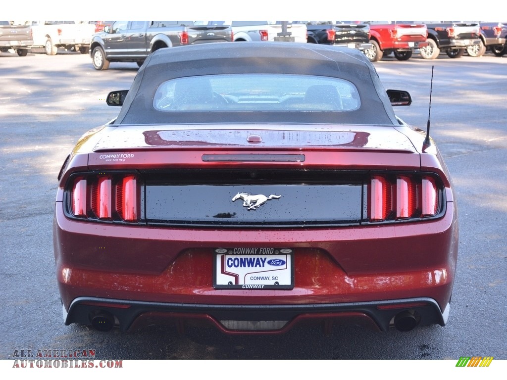 2016 Mustang EcoBoost Premium Convertible - Ruby Red Metallic / Ebony photo #4