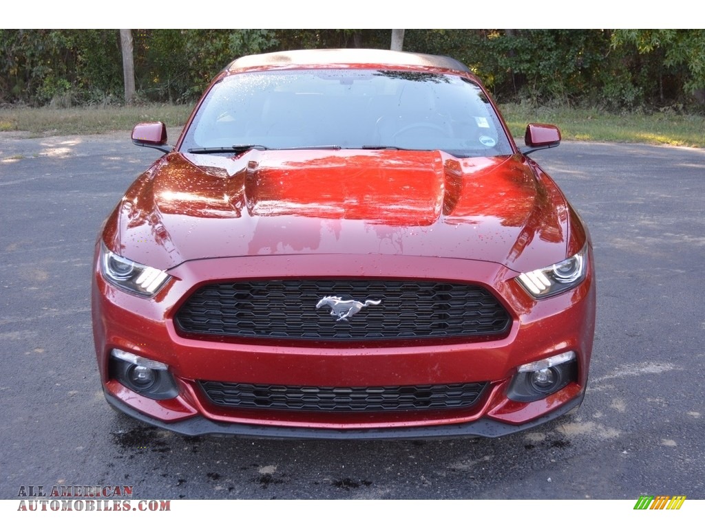 2016 Mustang EcoBoost Premium Convertible - Ruby Red Metallic / Ebony photo #9