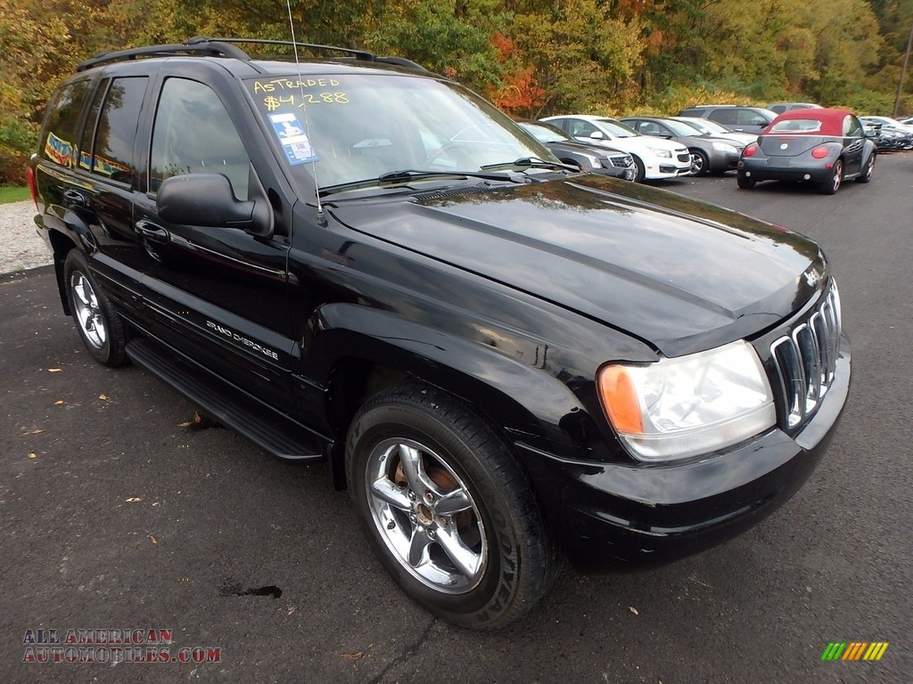 2002 Grand Cherokee Limited 4x4 - Black / Taupe photo #5