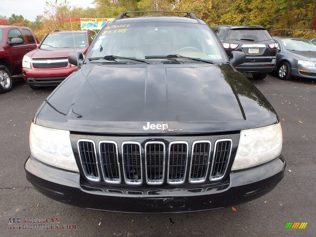 2002 Grand Cherokee Limited 4x4 - Black / Taupe photo #6