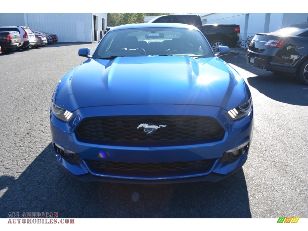 2017 Mustang Ecoboost Coupe - Lightning Blue / Ebony photo #4