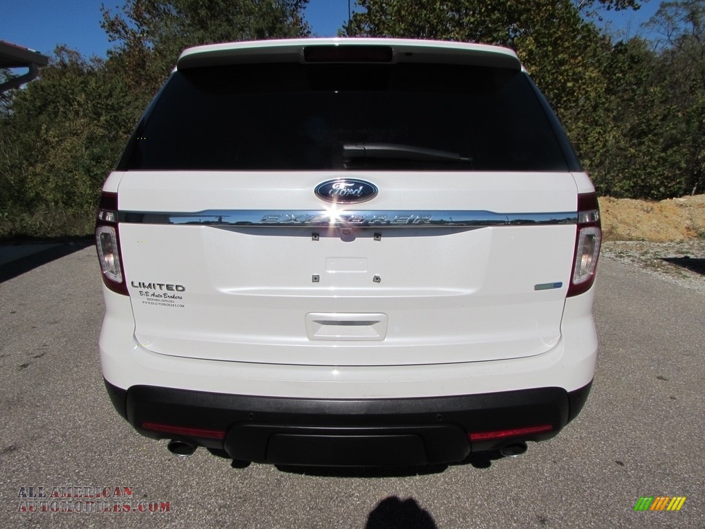 2014 Explorer Limited 4WD - White Platinum / Medium Light Stone photo #4