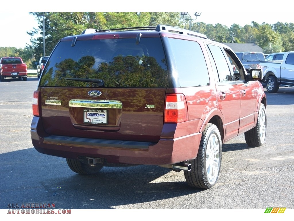 2011 Expedition Limited 4x4 - Royal Red Metallic / Stone photo #3