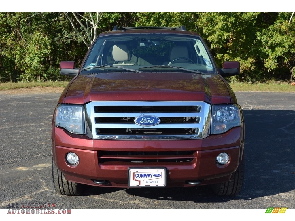 2011 Expedition Limited 4x4 - Royal Red Metallic / Stone photo #13