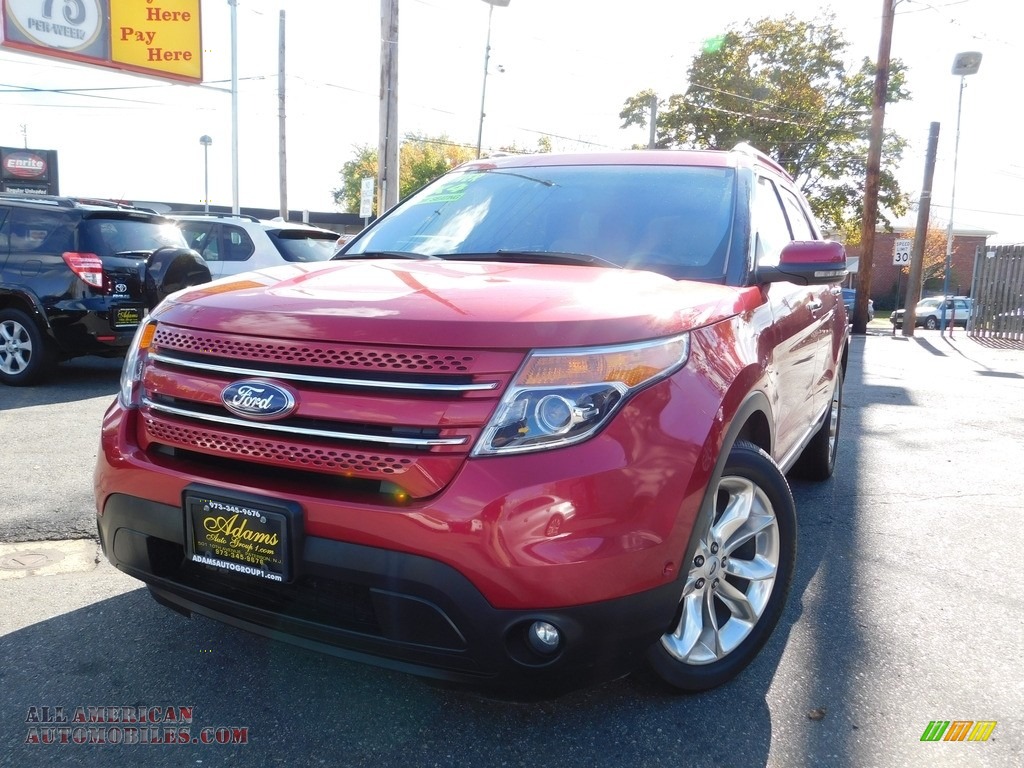 Red Candy Metallic / Medium Light Stone Ford Explorer Limited 4WD