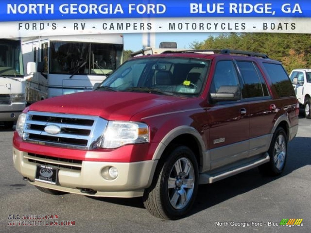 Redfire Metallic / Charcoal Black/Camel Ford Expedition Eddie Bauer 4x4